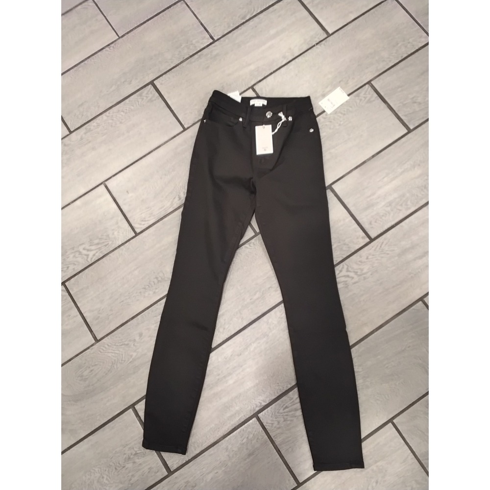 GOOD AMERICAN Black High Rise Skinny Jeans Size 2 26